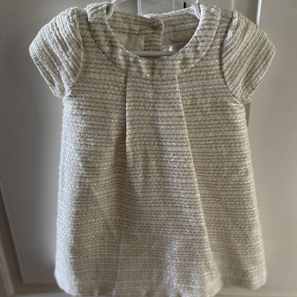 Janie and Jack Ivory Jaquard Dress